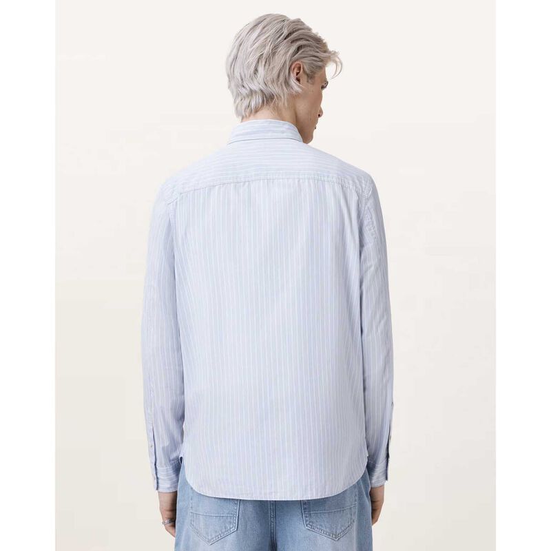 AllSaints Saint Long Sleeve Ramskull Cotton Shirt image number 1